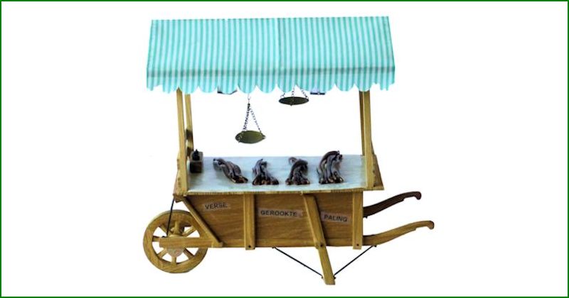 Visventers kruiwagen